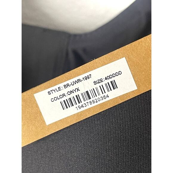 SKIMS Fits Everybody Plunge Bra Lightly Lined Underwire Black Onyx Size 40DDDD - Picture 6 of 6